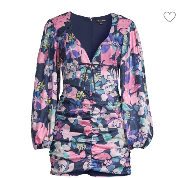 Wyatt Long-Sleeve Printed Mini Dress - Picture 4 of 8